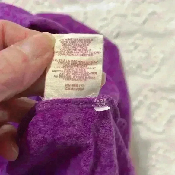 Free‎ People sheer purple cowl-neck top. Women’s size S/P - Picture 8 of 9